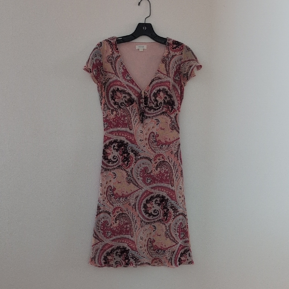 Chic Paisley V-Neck Dress By Devan